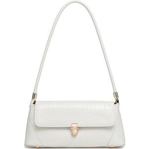 Women Crocodile White Imported Vintage Retro Classic Cute Tote Mini Clutch Bag